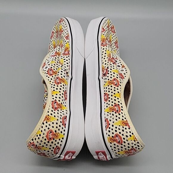 Vans Authentic x Kendra Dandy Scream Lips Skate Shoes in White size 8.5 - Picture 5 of 7